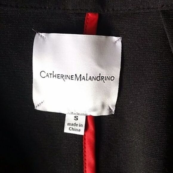 Catherine Malandrino Black Blazer Single Button Closure, Size Small - Picture 4 of 8